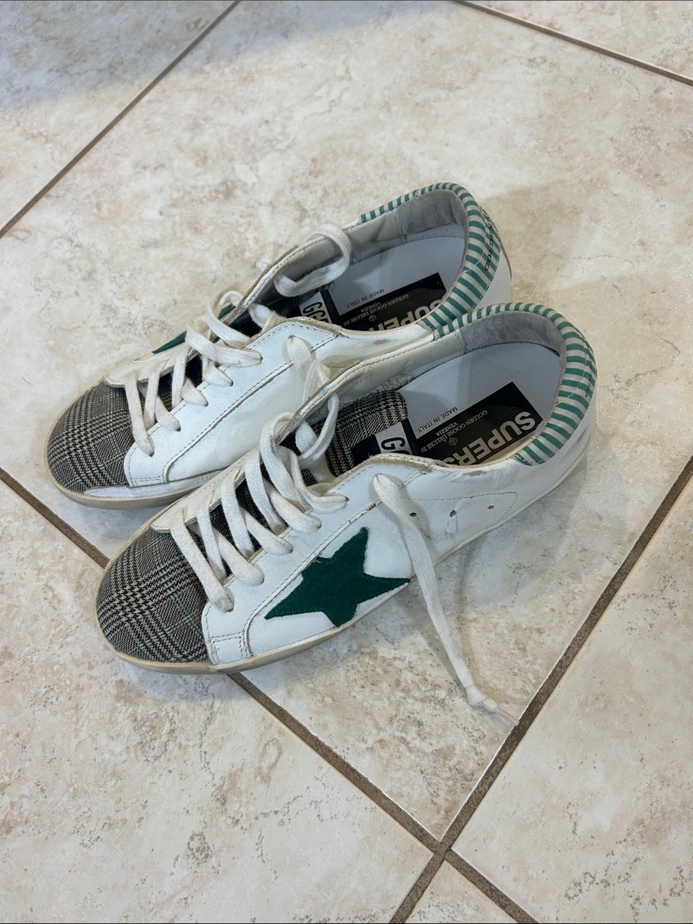 Golden Goose Women’s Size 8 Leather Sneakers - Picture 2 of 6
